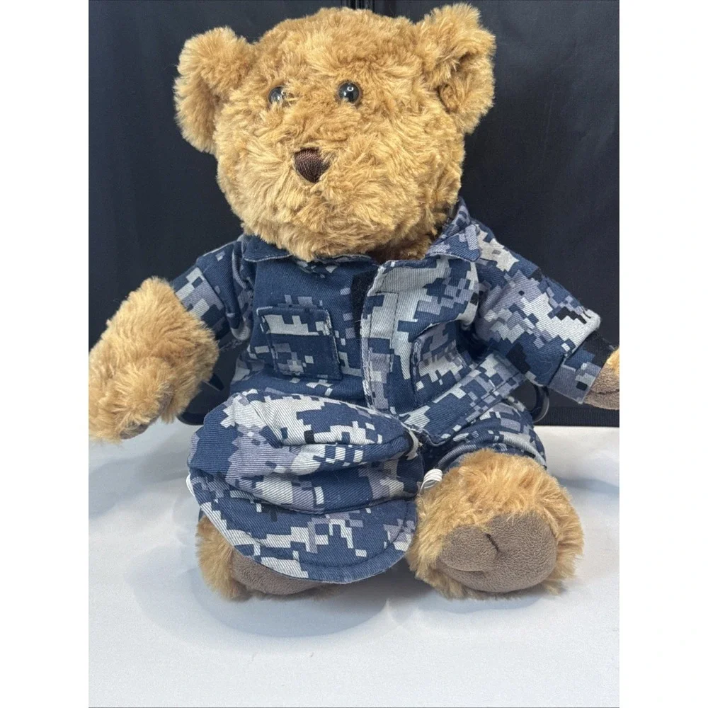 Chelsea's U.S.  Navy Teddy Bear Stuffed Animal Outfit Blue Gray Uniform 11